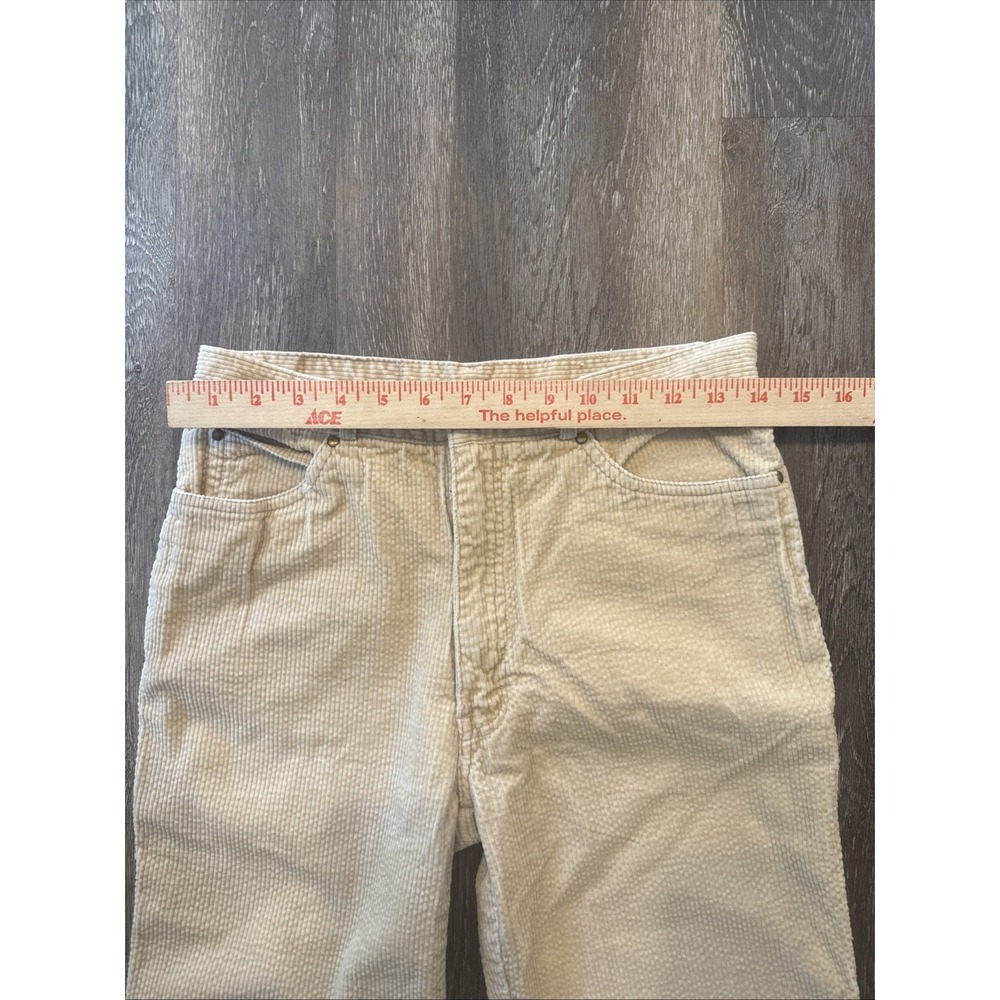 Zeppelin Men's 31x34 (fits 28x30) Corduroy Pants Cream Tan Western Style 1-9850 - Picture 7 of 9
